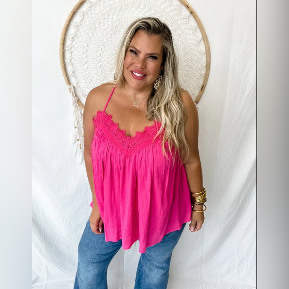 Blakeley Lace Cami in Pink